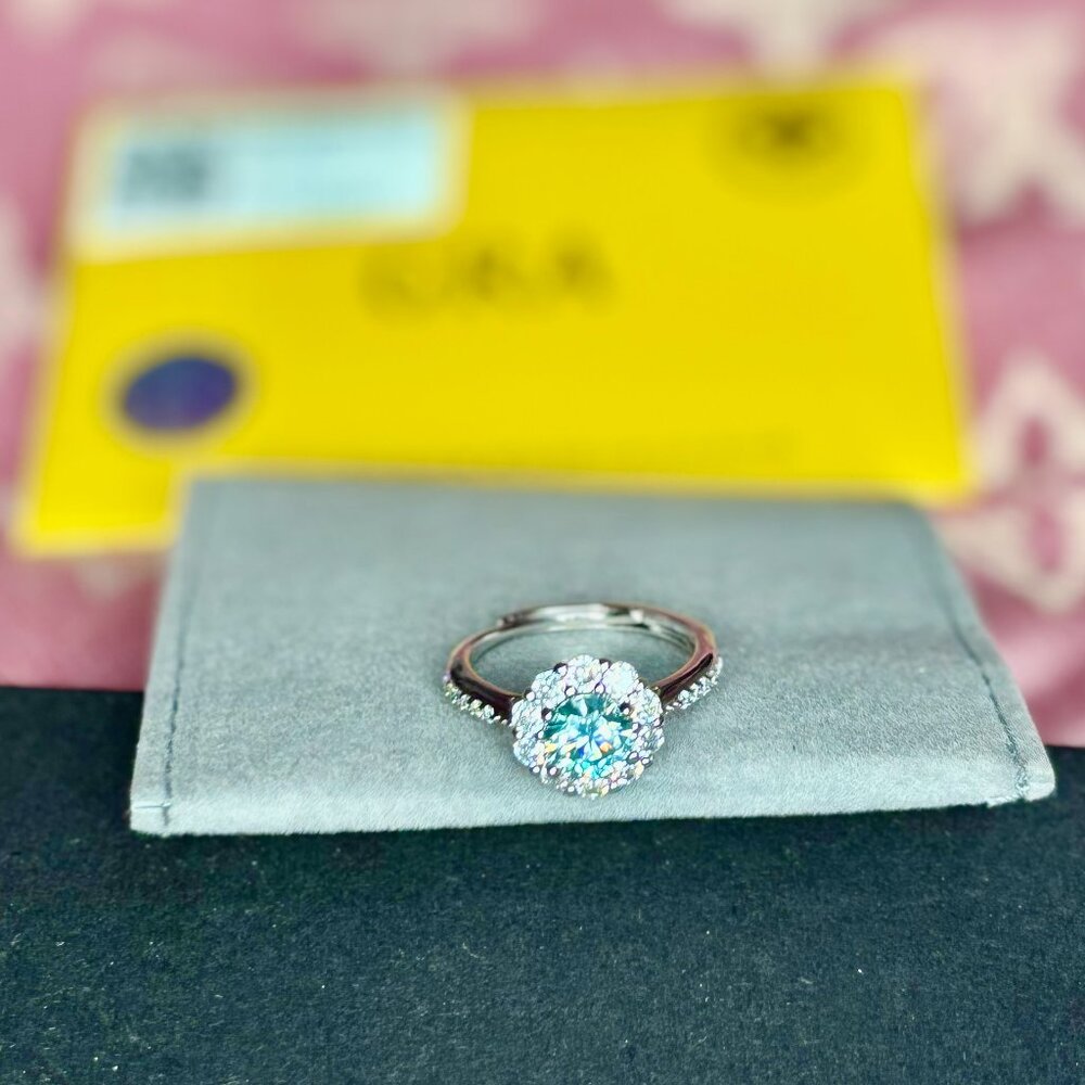 MOISSANITE 1 CT ADJUSTABLE RING